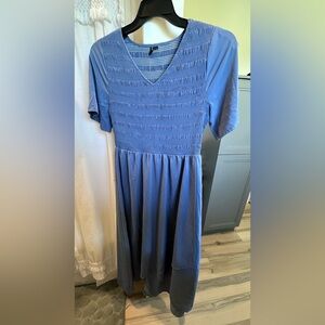 Elegant Blue Casual Dress for Women